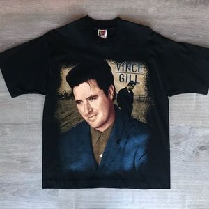 90’s Vince Gill Tour Shirt Shirt Size Large.